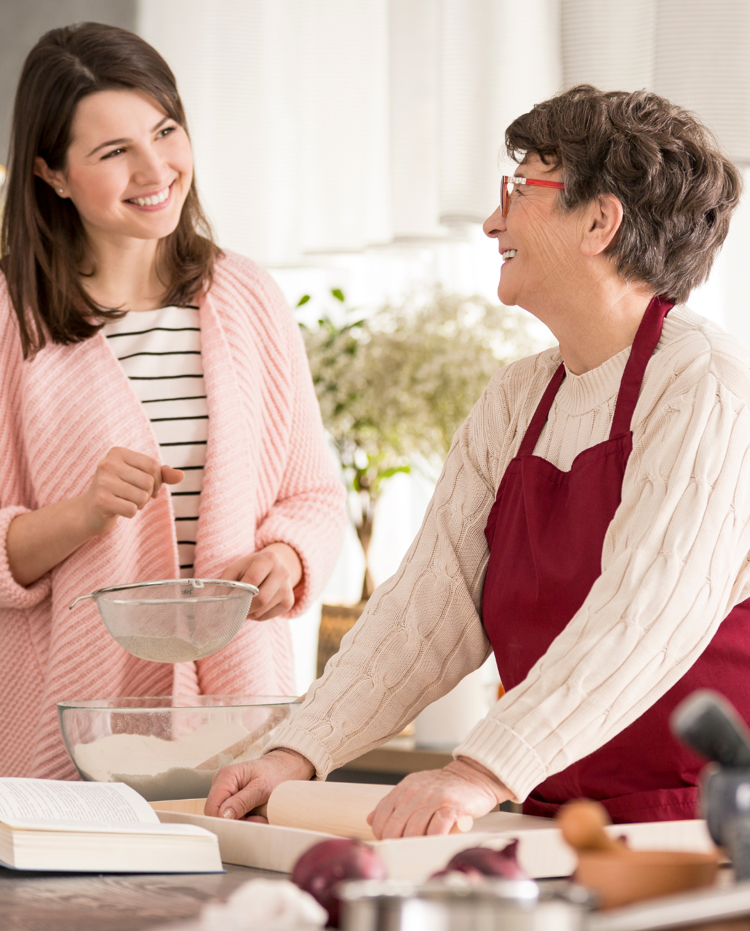 Betreuung24 hilft beim Kochen in deiner eigenen Küche zu Hause